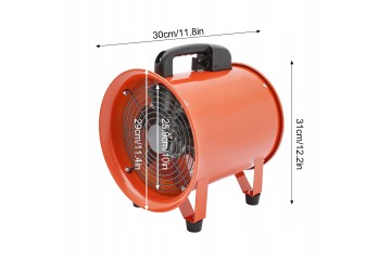 250MM 10M Ventilator Blower Explosion Proof Fan Blower Fan with Duct Hose Product weight with unit packaging 17 kg
