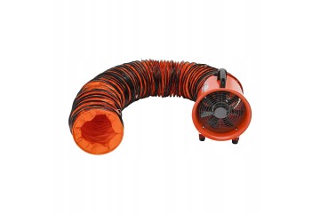 Ventilador Industrial Portátil 320W, 250MM con Conducto de 10M