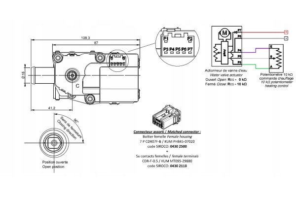 12V water solenoid valve with smooth regulation Catalog number of the part 04100410