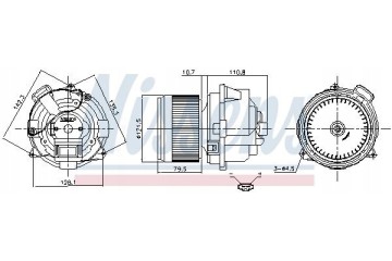 87673 BLOWER DASH SANDERO 21 Catalog number of the original DACIA 278605796R RENAULT 278605796R