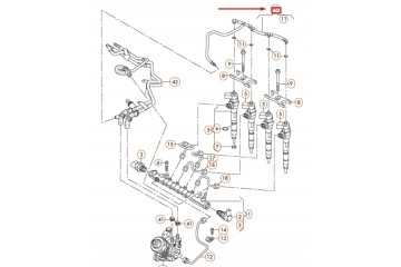 OE VAG OVERFLOW CABLE AUDI Q5 2 0 TDI 09 17 Catalog number of the part 03L130235AE