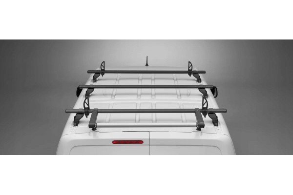 Barras de techo RHINO Kammbar negras para Mercedes Citan 2022-