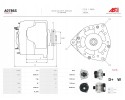 New Alternator A0786S Catalog number of substitutes AS PL AB0004P AS PL AB0004P BULK AS PL ABE9004 FAG AS PL ABE9004 FAG BULK AS