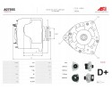 New Alternator A0755S Catalog number of substitutes AS PL AB0004P AS PL ABE9004 AS PL ABE9004 KOYO AS PL ABE9004 SKF BULK AS PL 