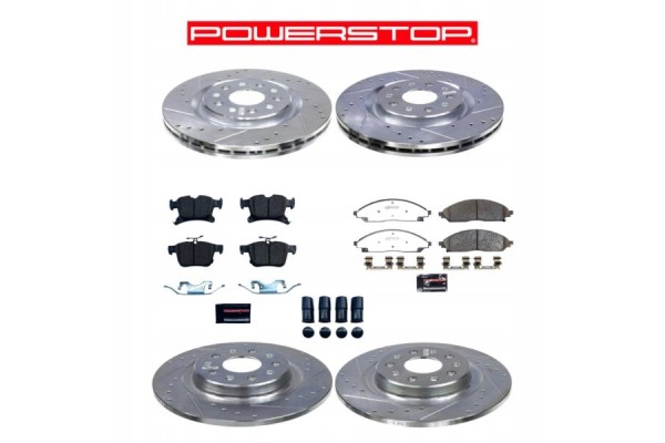 Chrysler Pacifica AWD Brake Kit for Front and Rear DRILL Axle