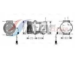 Compresor AVA Quality cooling FDAK289, aire acondicionado