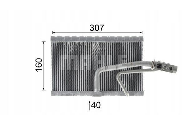 Evaporador Mahle AE 114 000P para instalación de aire acondicionado