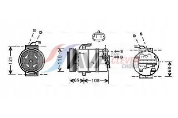 COMPRESSOR AIR CONDITIONING OPEL ASTRA 1 2 98 OLK317 AVA AVA QUALITY COOLING Part manufacturer AVA Quality cooling