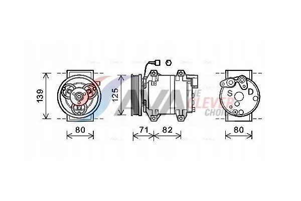 COMPRESSOR NISSAN CABSTAR 3 0 07 DNK377 AVA AVA QUALITY COOLING Part manufacturer AVA Quality cooling