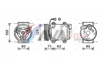 COMPRESSOR NISSAN CABSTAR 3 0 07 DNK377 AVA AVA QUALITY COOLING Part manufacturer AVA Quality cooling
