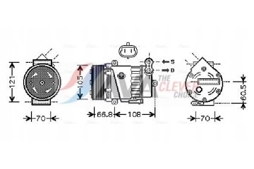 CHEVY CORSA 1 7 94 OLAK389 AVA AVA QUALITY COOLING COMPRESSOR Part manufacturer AVA Quality cooling