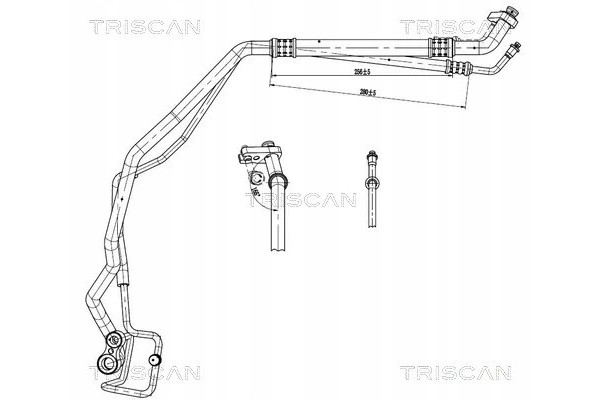 AIR CONDITIONING CABLE OPEL ADAM 12 19 Part manufacturer Triscan