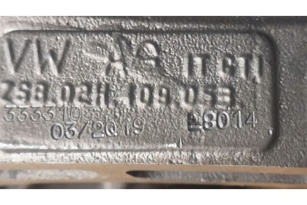 ZSB02H409053 BRIDGE DIFFERENTIAL HALDEX REAR T5 T6 2 5TDI Catalog number of the part ZSB02H409053 0000