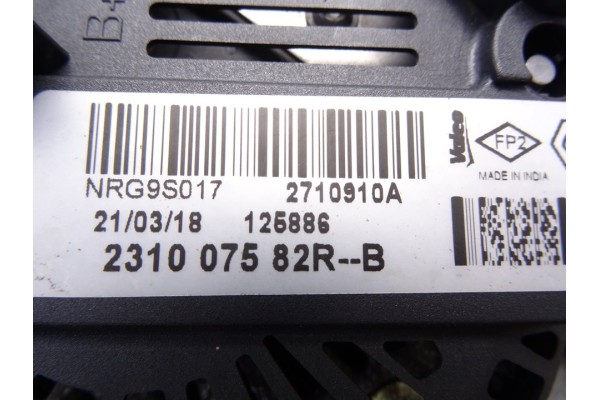 231007582R  ALTERNADOR DACIA SANDERO II Basis 2018 231007582R 212996 DACIA - 3