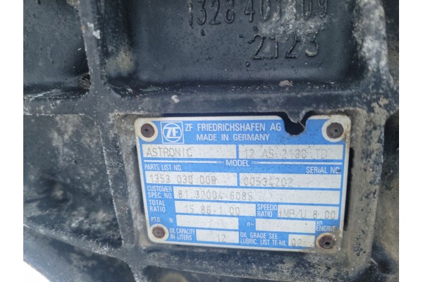 Transmission ZF MAN ASTRONIC 12 AS 2130 Transmission type automatic