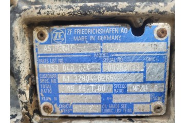 Transmission ZF MAN ASTRONIC RETARDER 2012 Car type trucks