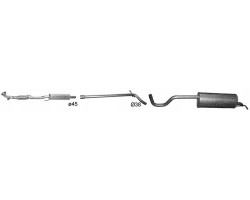 Silencers set covers and gasket Skoda Rapid Seat Toledo poj 1 2 MPi