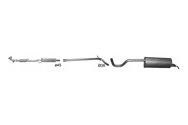 Silencers set covers and gasket Skoda Rapid Seat Toledo poj 1 2 MPi