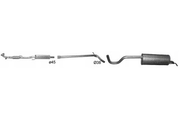 Silencers set covers and gasket Skoda Rapid Seat Toledo poj 1 2 MPi