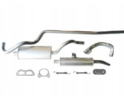 CENTER END SILENCER PIPE FIAT 125p SET