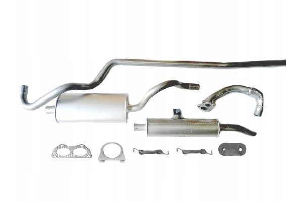 CENTER END SILENCER PIPE FIAT 125p SET