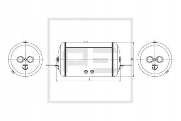 Air tank 80l schmitz 396x743 s pe au SCHMITZ Catalog number of substitutes FEBI BILSTEIN 107337 HALDEX 030350002 ST TEMPLIN 02 0