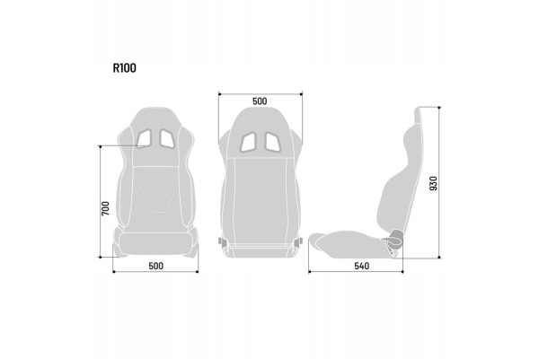 Armchair Sparco R100 MY22 black red Product weight with unit packaging 15 kg