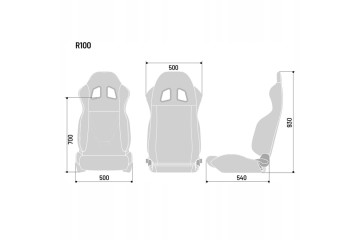 Armchair Sparco R100 MY22 black red Product weight with unit packaging 15 kg