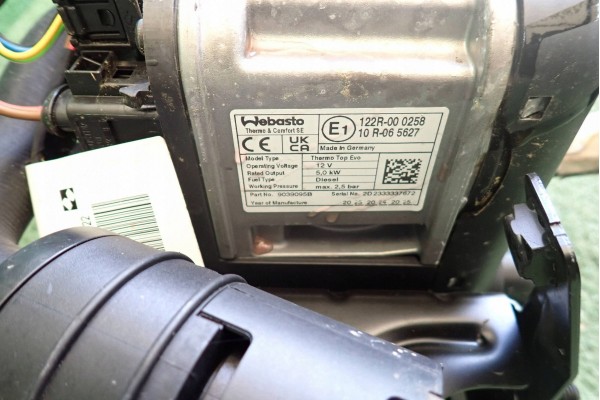 WEBASTO DUCATO JUMPER BOXER MOVANO 2 2 MJ 2022 00468574240 Catalog number of the part 00468574240