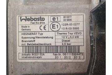 PARKING HEATER WEBASTO VW PASSAT B7 7N0815065M 9022152A Version European