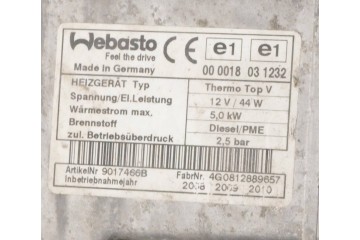 Calefactor estacionario Webasto para Peugeot Citroën 9684520680 90174