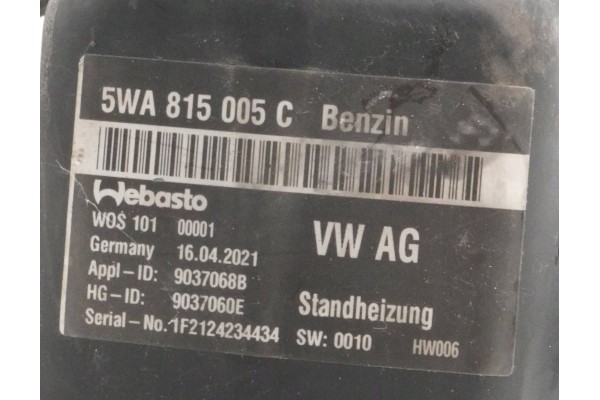 Calefactor estacionario WEBASTO para Skoda Octavia IV 5WA815005C 90370