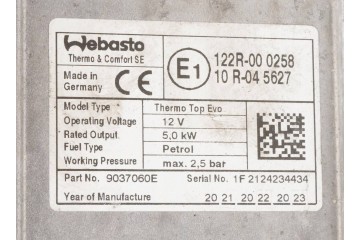 Calefactor estacionario WEBASTO para Skoda Octavia IV 5WA815005C 90370