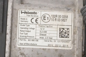 Calefactor estacionario Webasto para Citroën C5 9687946580 9018615E
