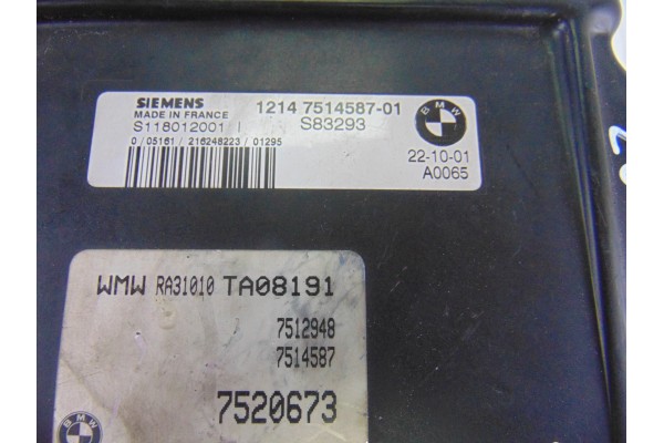 7514587 CENTRALITA MOTOR UCE MINI MINI (R50,R53) One 2001 7514587 206240 MINI - 1