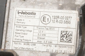 PARKING HEATER WEBASTO SEAT ALHAMBRA II 1K0815005MP 9026129B Version European