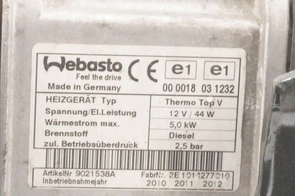 Calefactor estacionario WEBASTO para VW Golf Plus 1K0815005LN 9021538A