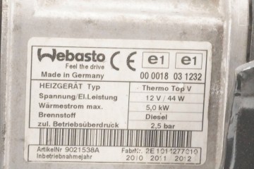Calefactor estacionario WEBASTO para VW Golf Plus 1K0815005LN 9021538A