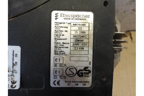 PARKING HEATER PEUGEOT EXPERT 13 PIN 252069 Version European