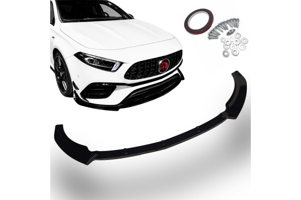 Front bumper spoiler MERCEDES A CLASS W177 AMG A45 A45S 18 23r BLACK