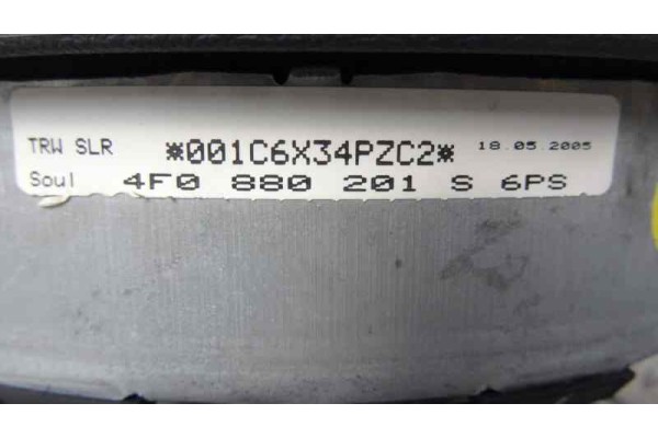 4F0880201S AIRBAG DELANTERO IZQUIERDO AUDI A6 BERLINA (4F2) 3.0 TDI Quattro (165kW) 4F0880201S 161839 AUDI - 3