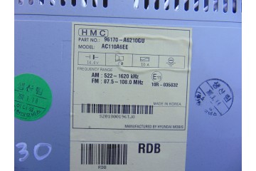 96170-A6210 SISTEMA AUDIO / RADIO CD HYUNDAI I30 (GD) Classic 2012 96170-A6210 203688 HYUNDAI - 5