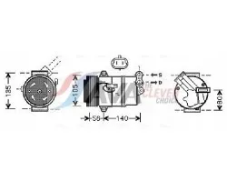 Compresor AVA Quality cooling OLAK428 para aire acondicionado