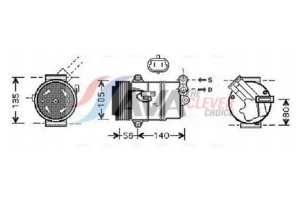 AVA OLAK428 Compressor Air Conditioning