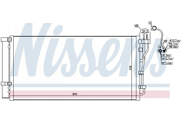 CONDENSER AIR CONDITIONING COOLER 941132 NISSENS Part manufacturer Nissens