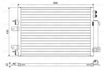 Condenser air conditioning VALEO 814446 Part manufacturer Valeo