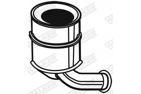 DPF filter WALKER 73072 fits PEUGEOT 308 II 3008 0U 207 Van WA WC Catalog number of the original 1609531880 1609532780 1731XK 16