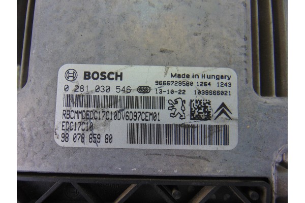 9807885980 CENTRALITA MOTOR UCE CITROEN C3 PICASSO