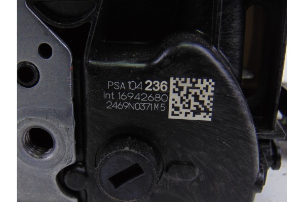 104236  CERRADURA PUERTA DELANTERA DERECHA PEUGEOT 3008 Active 104236 198103 PEUGEOT - 4
