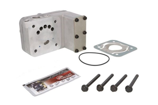 Air compressor cylinder head 12 04 10 for MAN TGA 18 310 18 310 Part manufacturer AD BRAKE